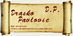 Draško Pavlović vizit kartica